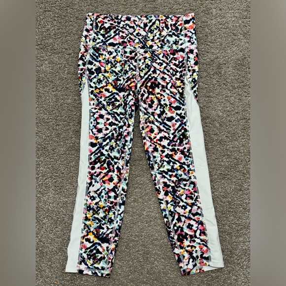 Athleta Watercolor Chaturanga Capri Leggings - Picture 2 of 7